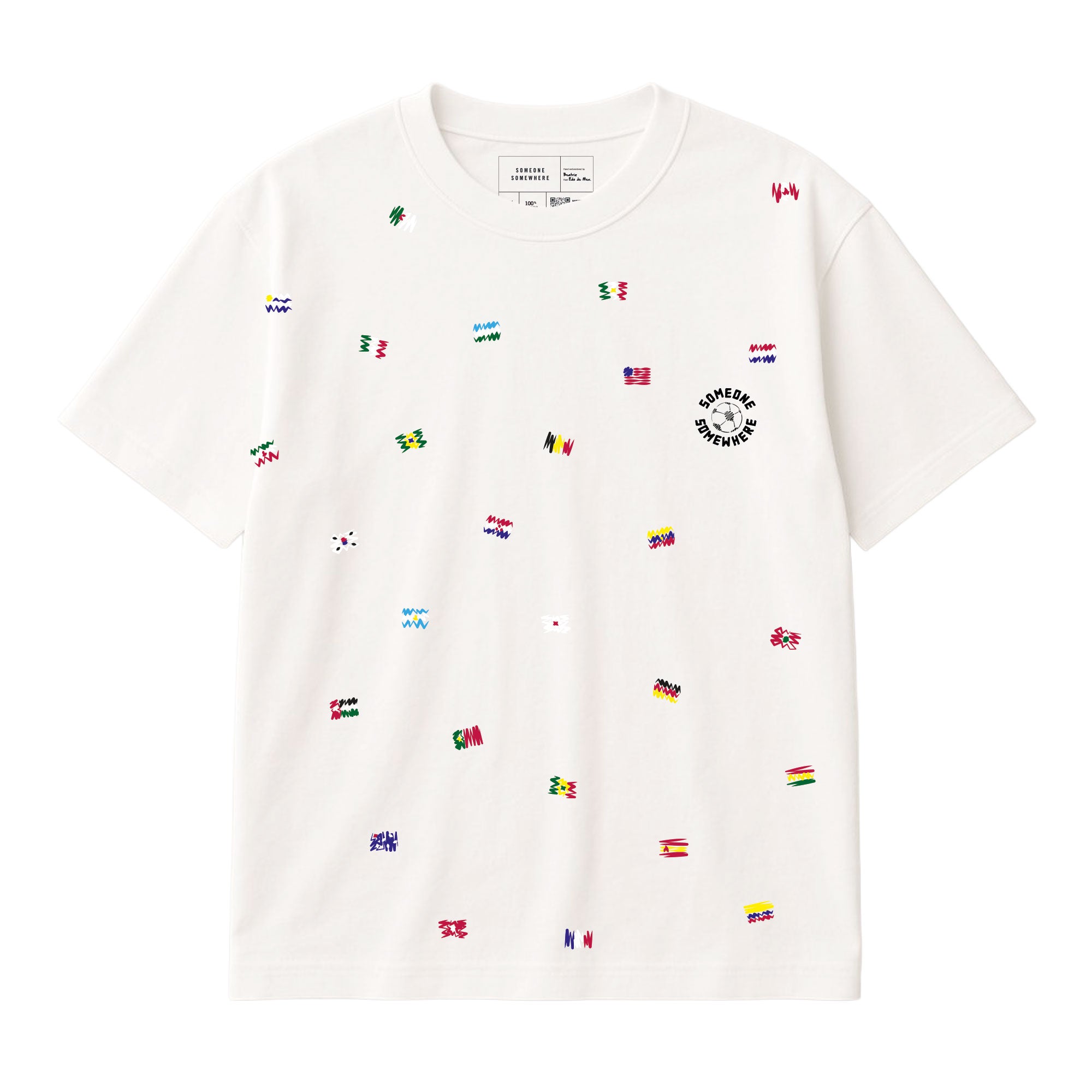 Playera Copa Confetti Blanco