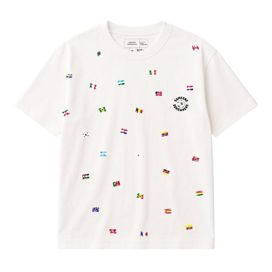 Playera Copa Confetti Blanco