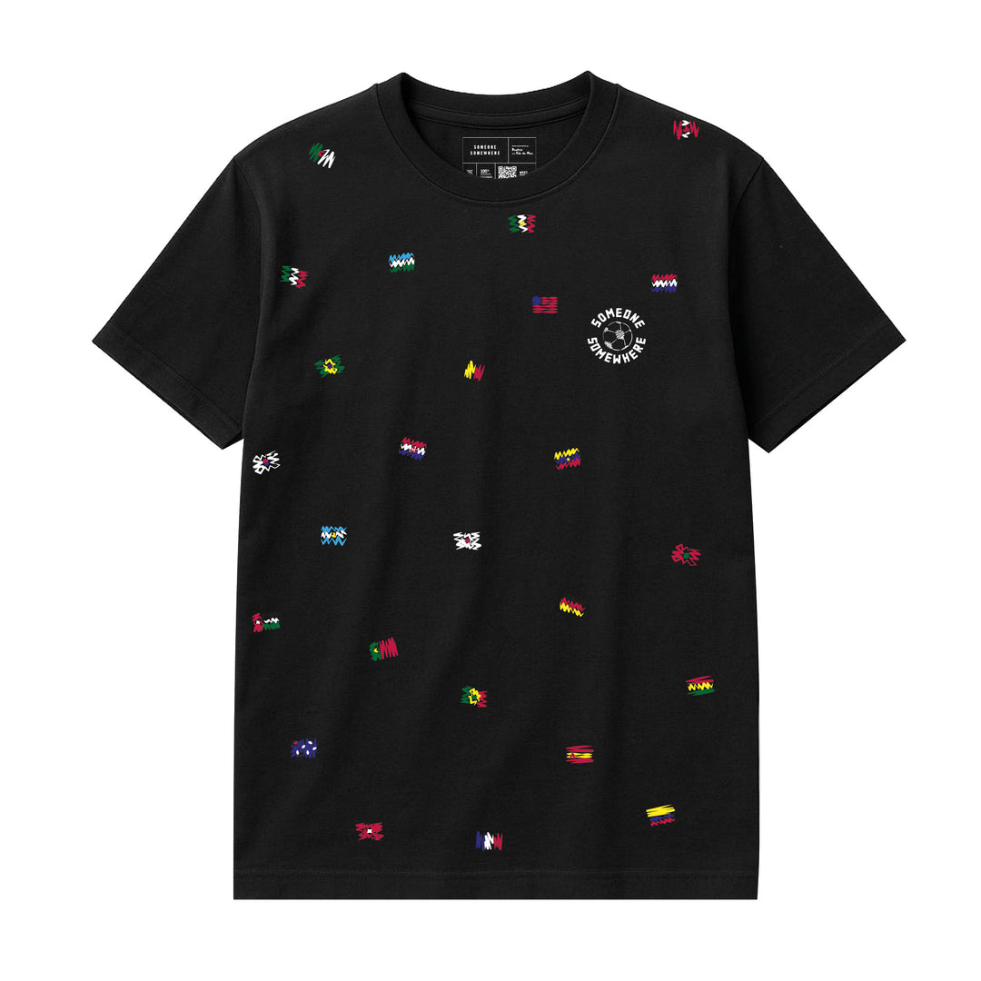 Playera Copa Confetti Negro