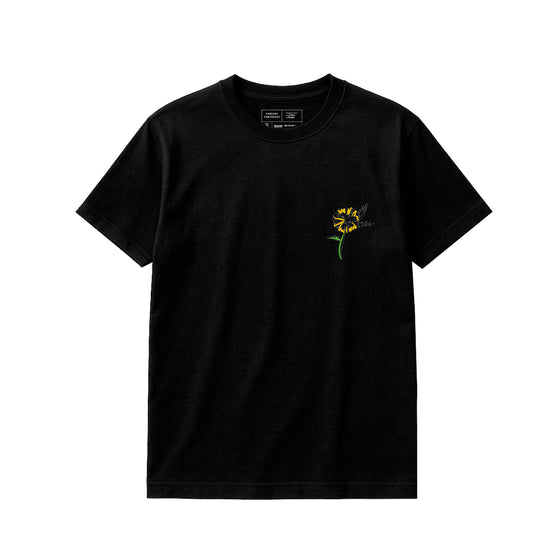 Playera Hombre Cempasúchil Negra