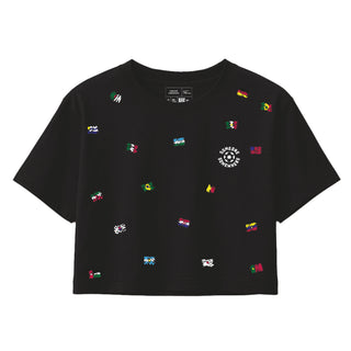 Playera Copa Confetti Negro-Mujer