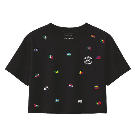 Playera Copa Confetti Negro-Mujer
