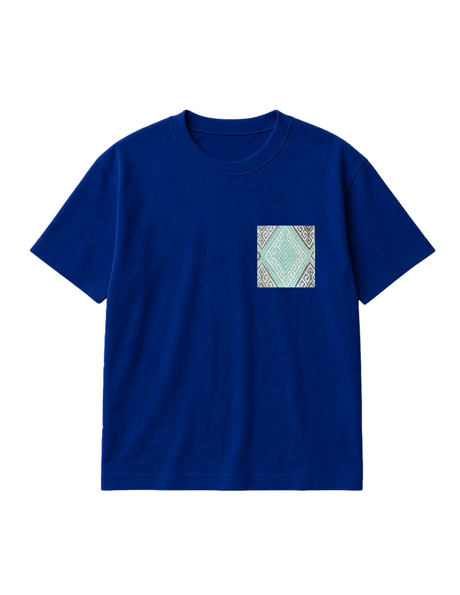 Playera Hombre Pocket Azul