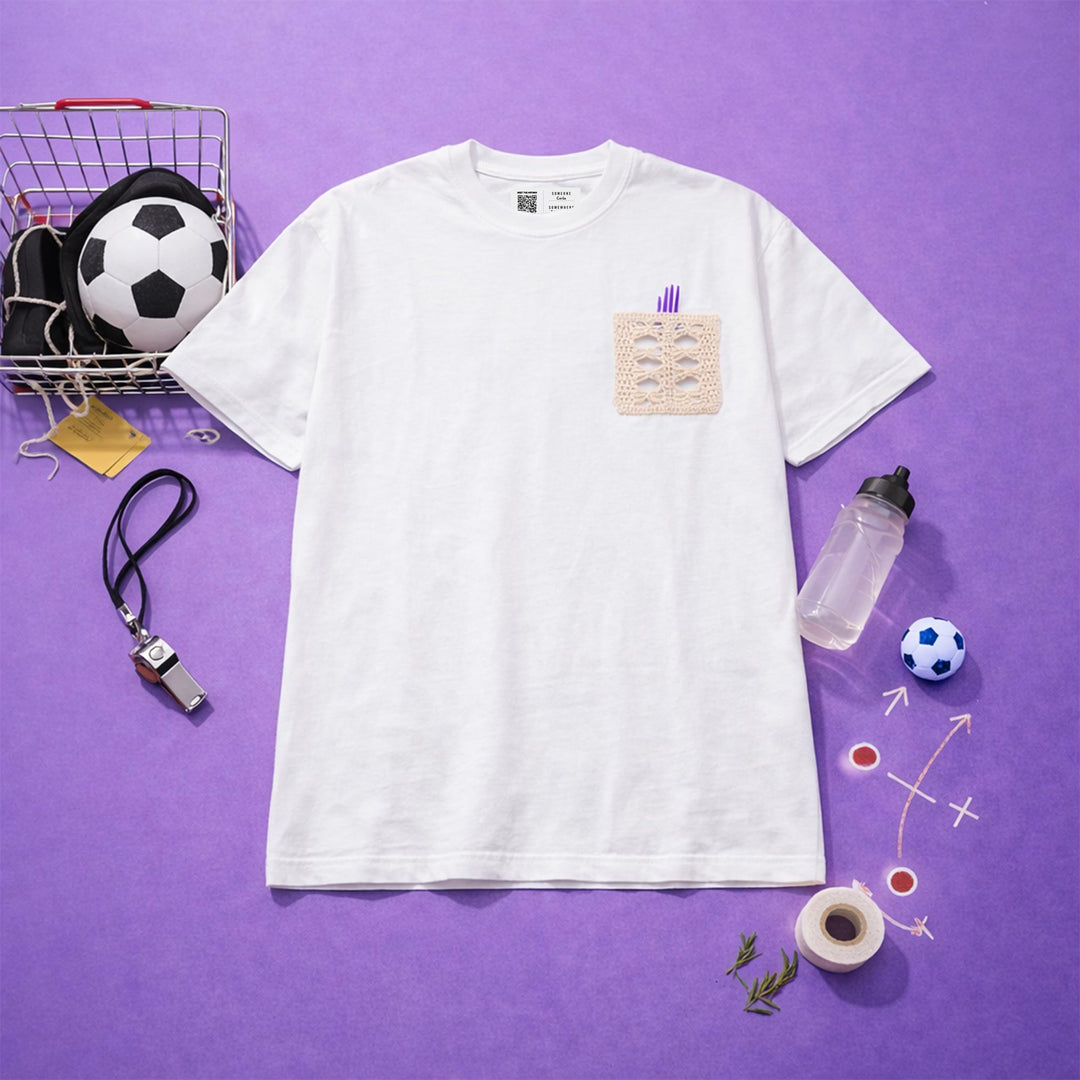 Playera Pocket Fuera de Lugar Blanco