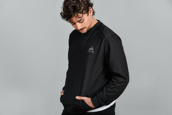 Sudadera Canguro Negra