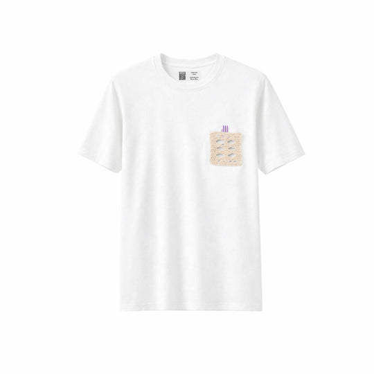 Playera Pocket Fuera de Lugar Blanco