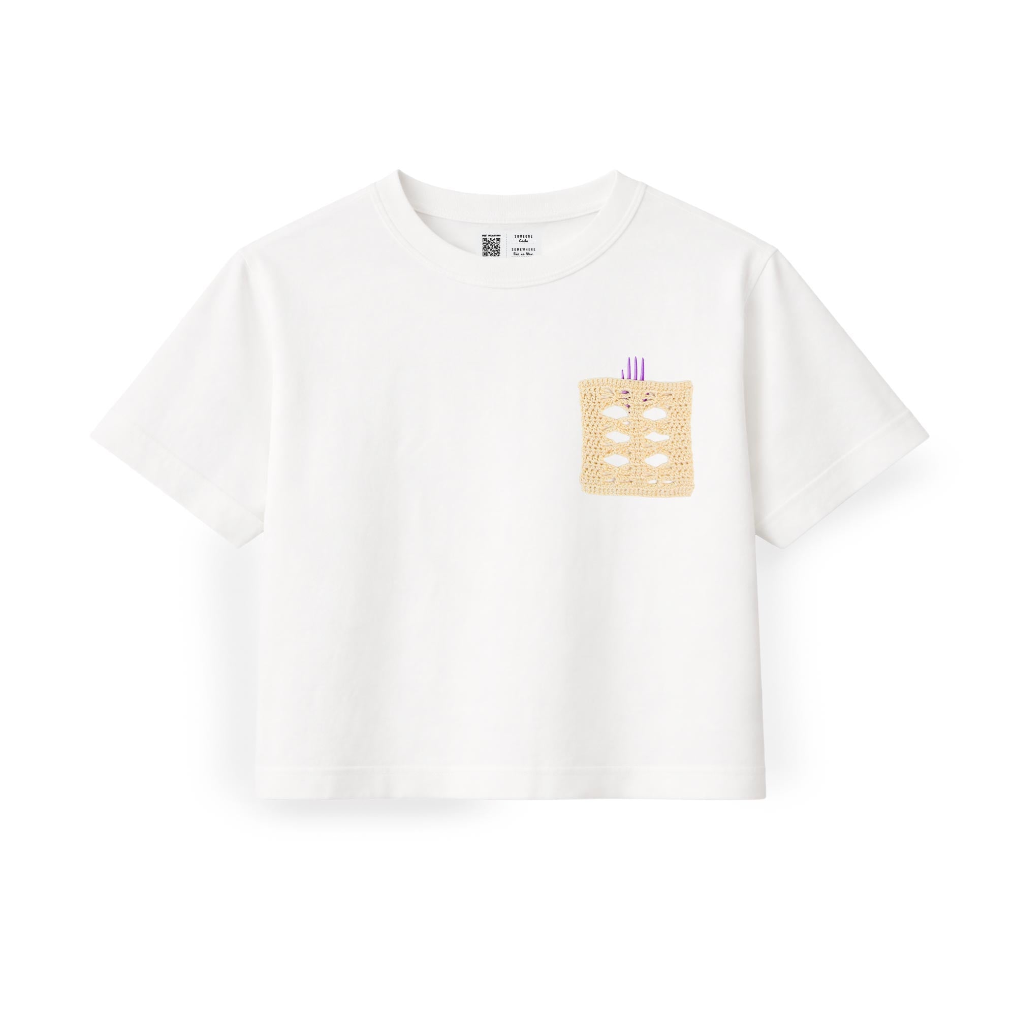 Playera Pocket Fuera de Lugar Blanco - Mujer