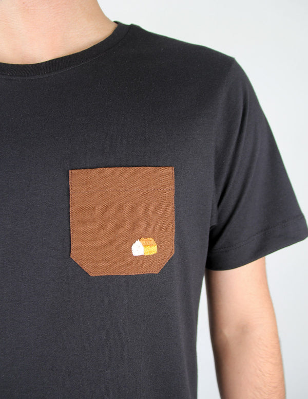 Playera Pocket Casa Negro