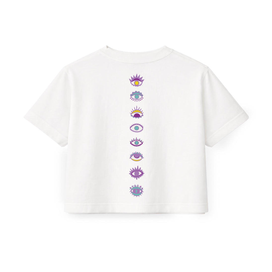 Playera Pocket Fuera de Lugar Blanco - Mujer