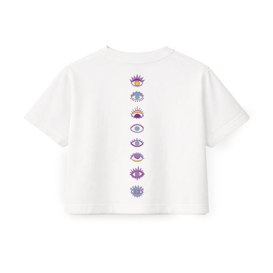Playera Pocket Fuera de Lugar Blanco - Mujer