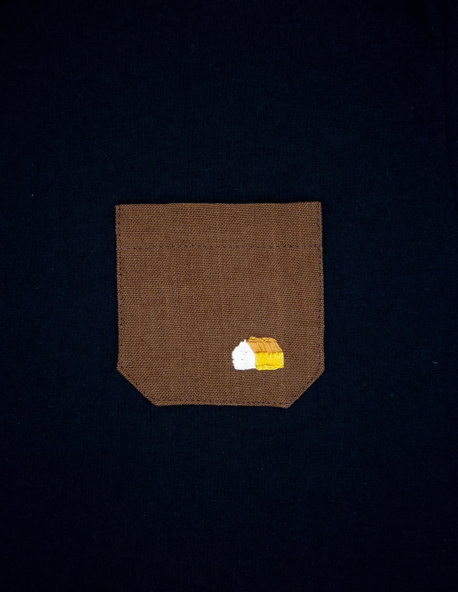 Playera Pocket Casa Negro