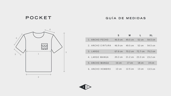 Playera Pocket Mármol